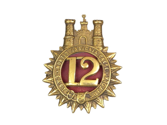 12th East Suffolk Regiment of Foot Glengarry Badge Regimental Cap Badge