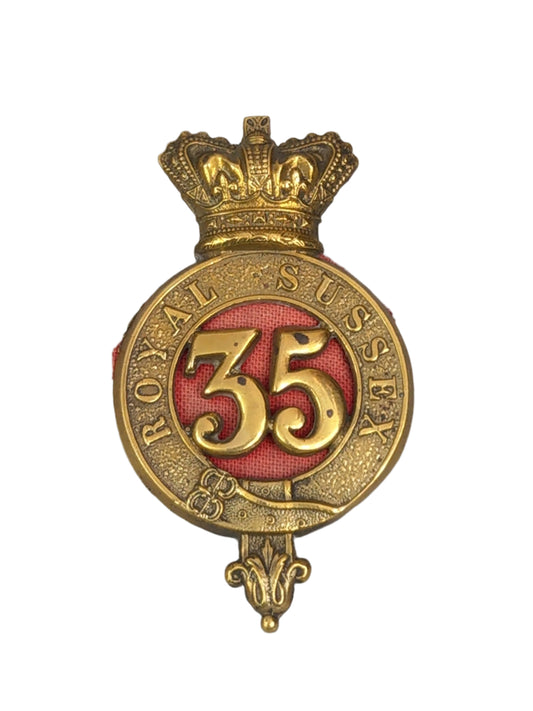 35th Royal Sussex Regiment of Foot Victorian Glengarry Cap Badge