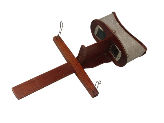 Antique Engraved Stereoscope with a Selection of Cards