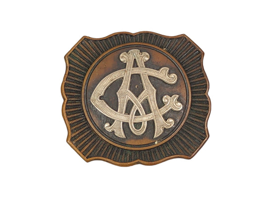 Victorian Military Regimental Officer Belt Buckle Cypher Monogram CA