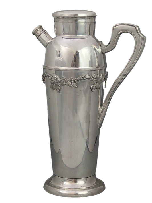 Antique Silver Plated Large Cocktail Shaker by Mappin and Webb