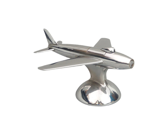 Dunhill Lighter Chrome Aeroplane Sabre Jet c.1950