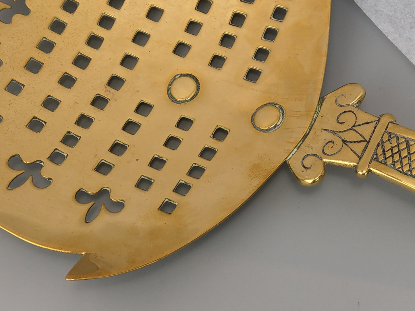 Welsh pierced Fleur-de-lis Skimmer c1900