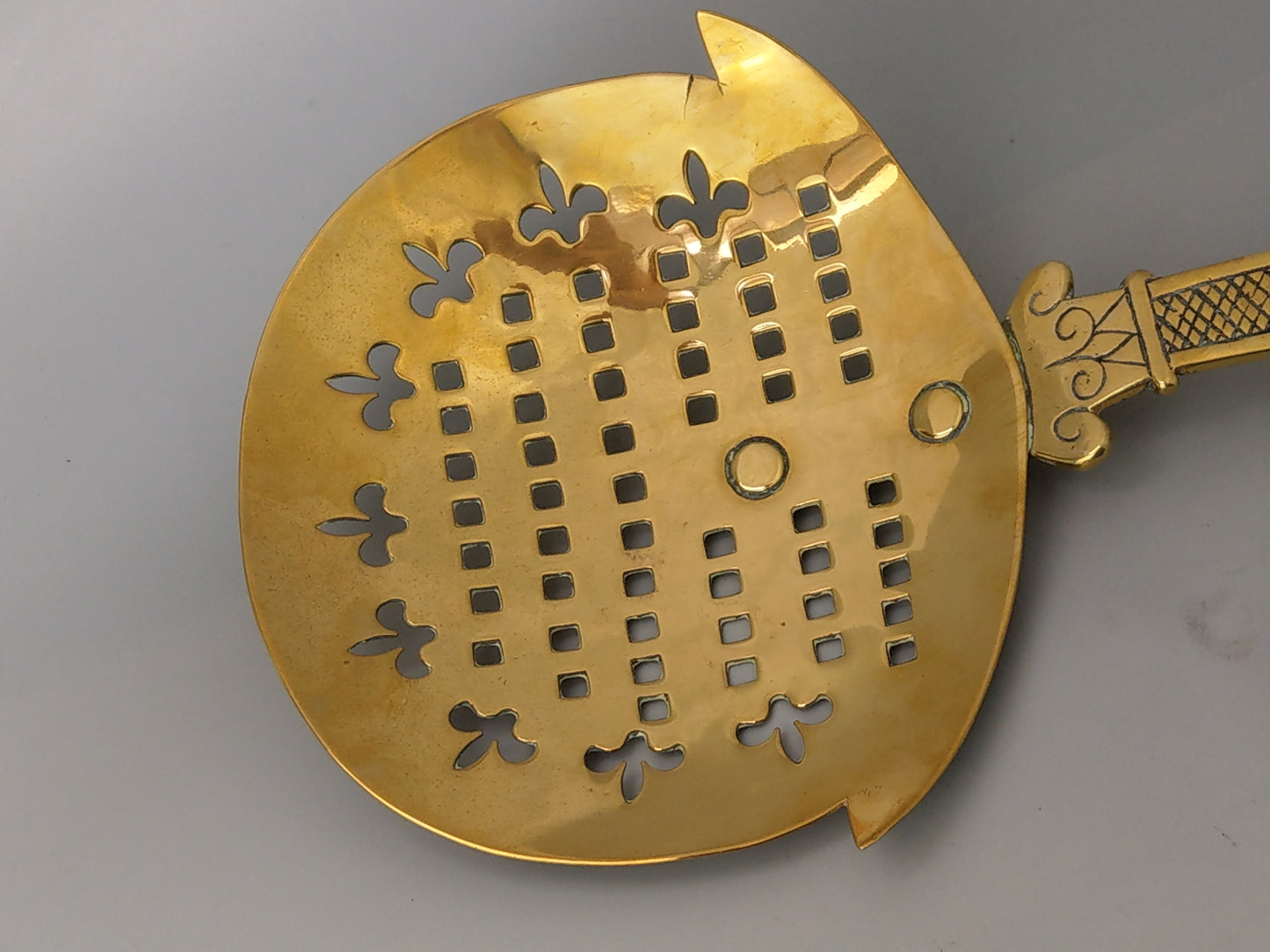Welsh pierced Fleur-de-lis Skimmer c1900