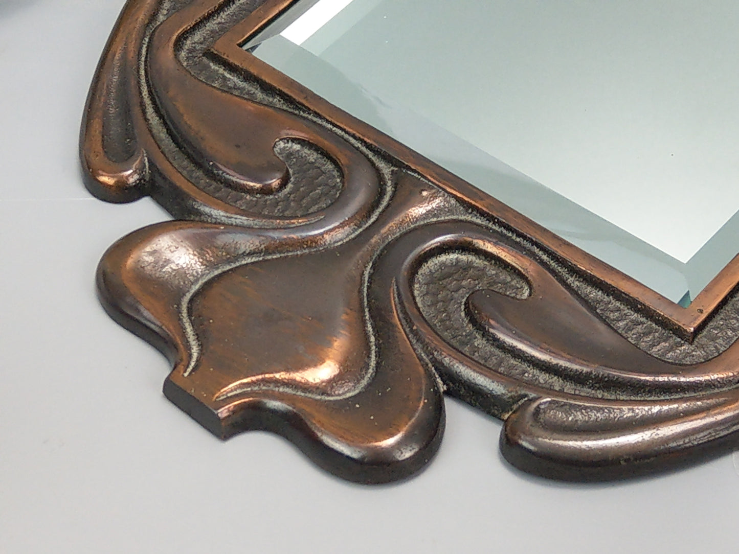 Antique Sconce with mirror and Icicle pendants