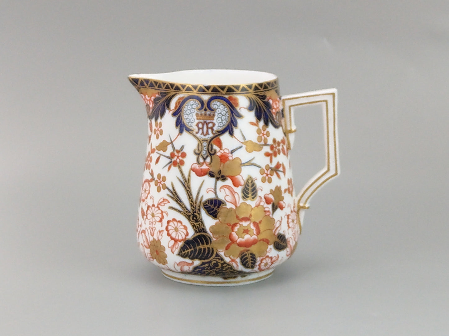 Imari Royal Crown Derby milk jug, King pattern, c. 1820, retail stamp Messrs Daniell, London