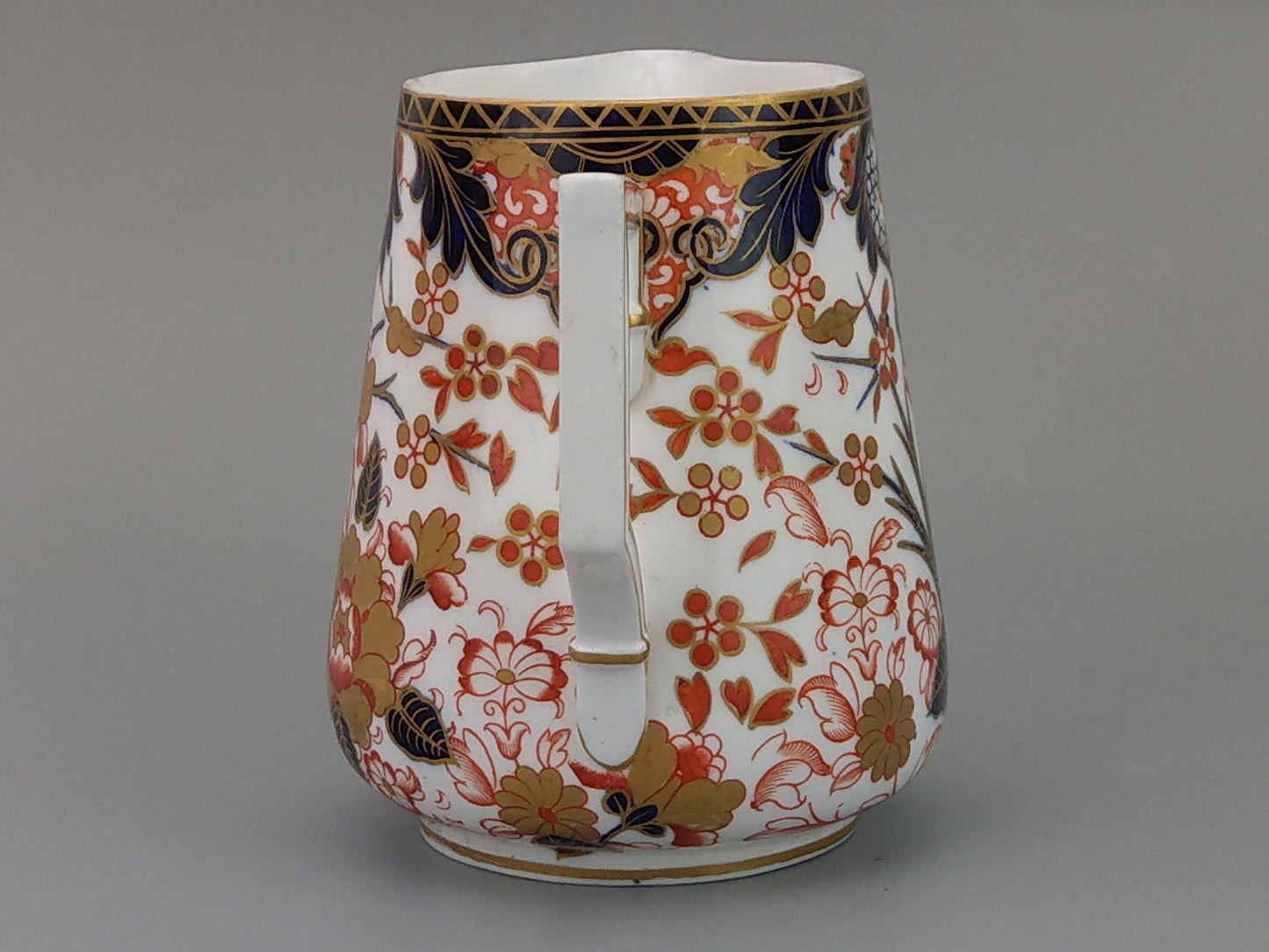 Imari Royal Crown Derby milk jug, King pattern, c. 1820, retail stamp Messrs Daniell, London