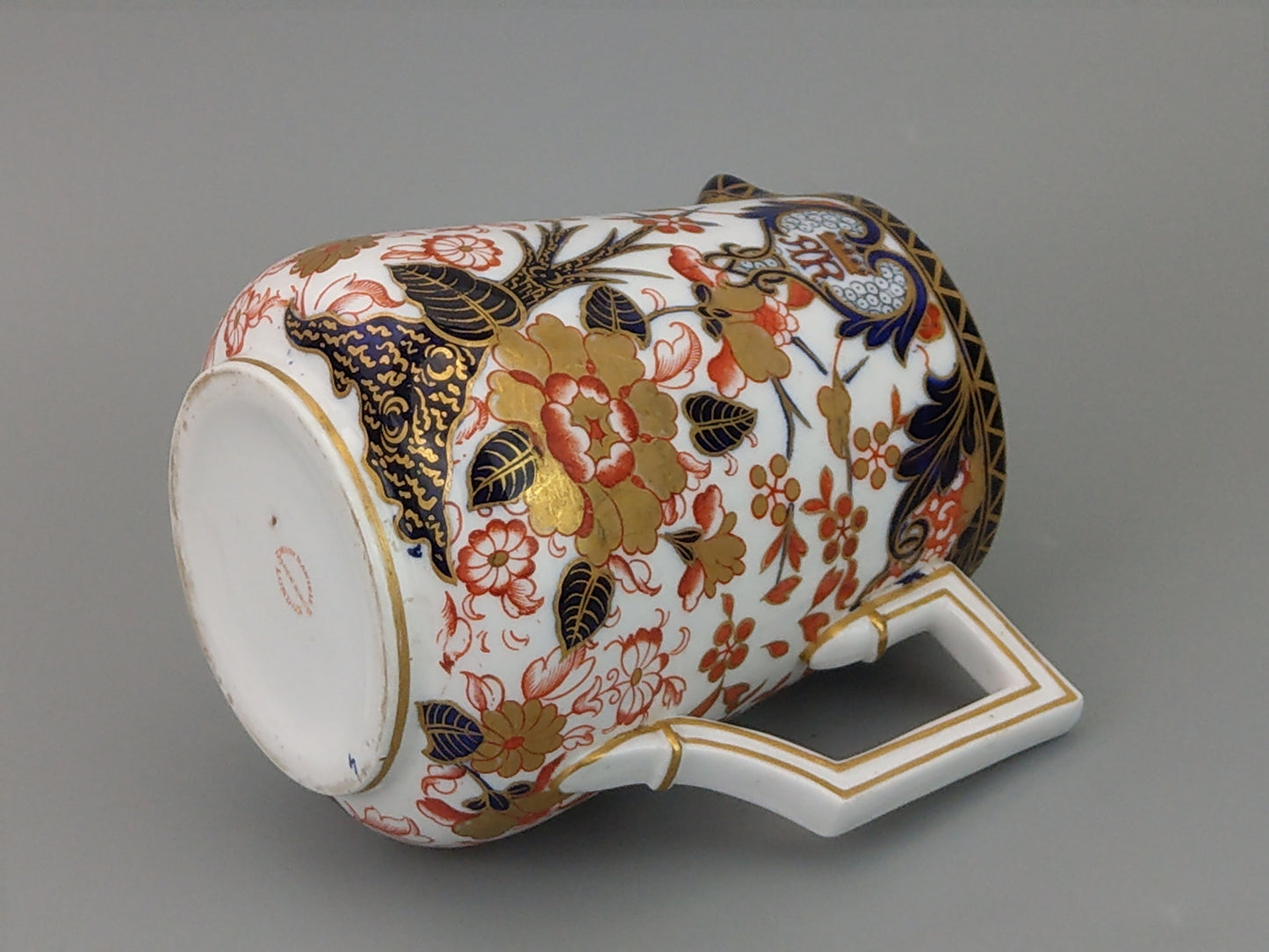 Imari Royal Crown Derby milk jug, King pattern, c. 1820, retail stamp Messrs Daniell, London