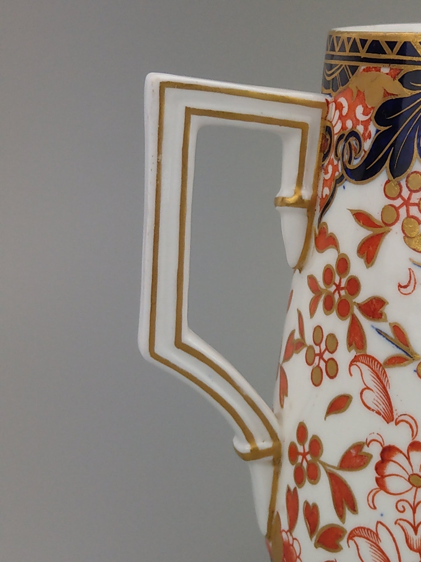 Imari Royal Crown Derby milk jug, King pattern, c. 1820, retail stamp Messrs Daniell, London