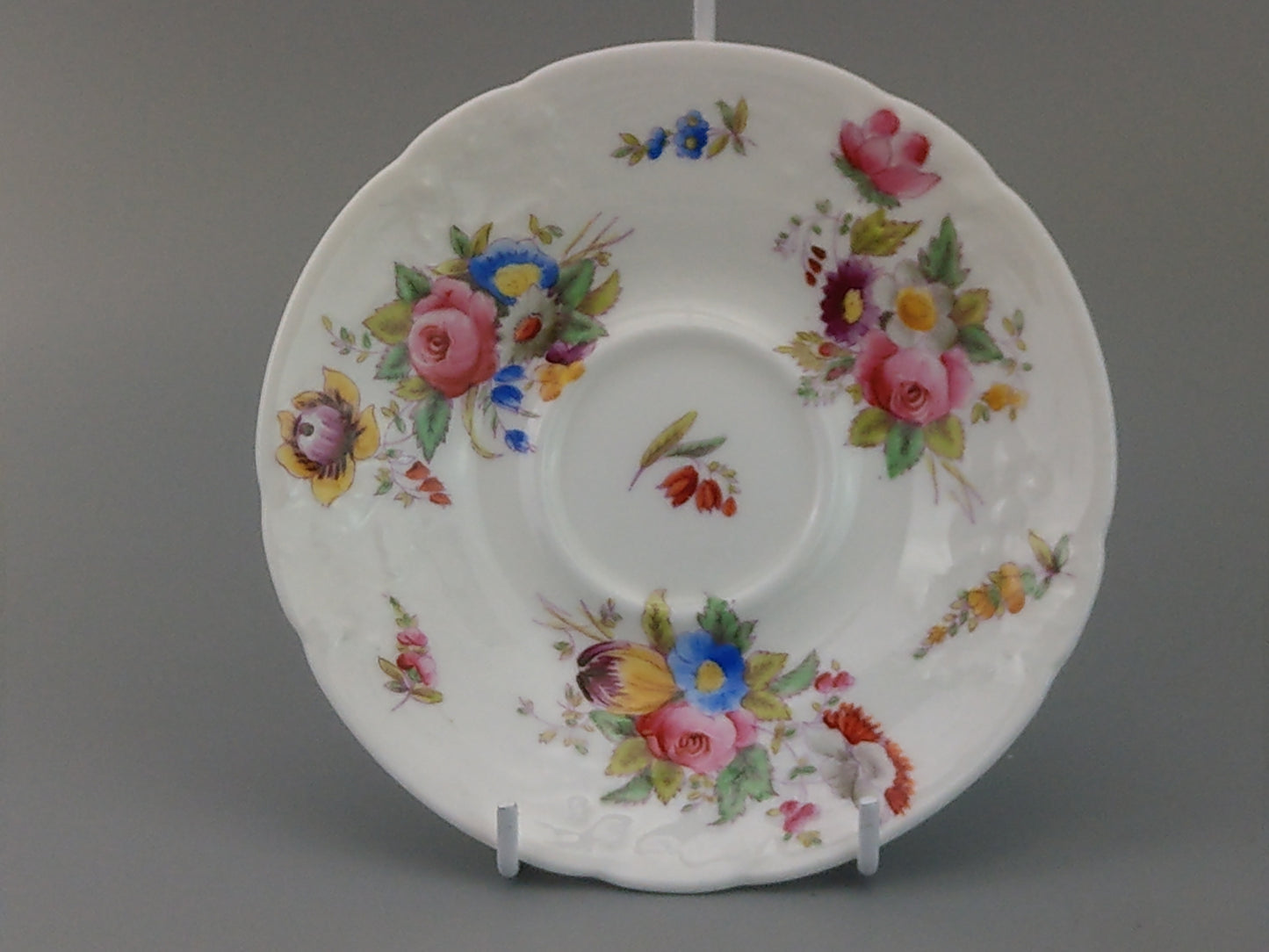 Flower sparys Teacup and Saucer Sevres Group Coalport