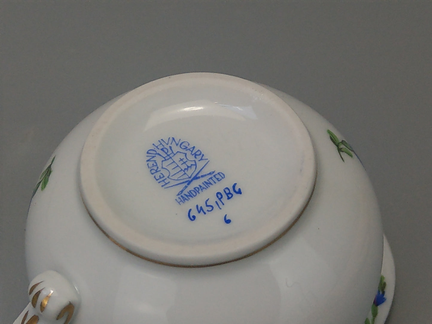 Creamer Herend porcelain Cornflower Blue Garland 