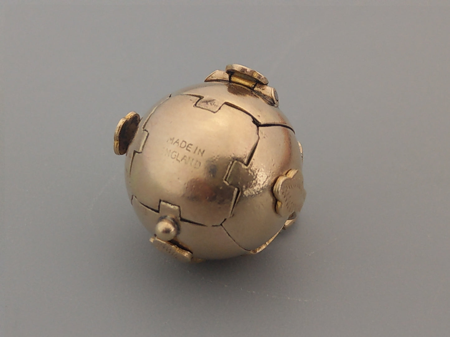 Antique Masonic Orb Ball Gold and Silver articulated cross by John Henry Wynn