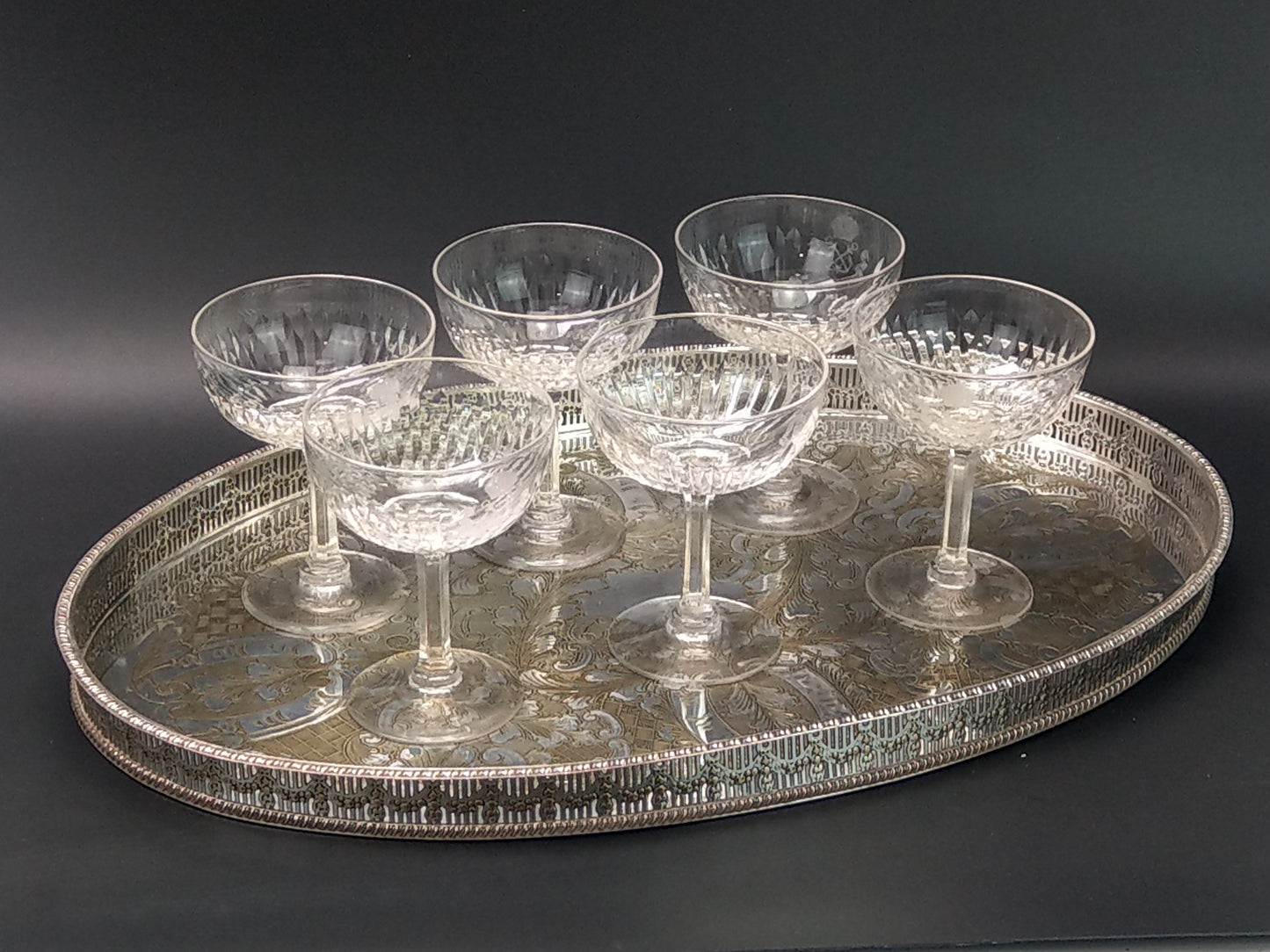 Oval Gallery Tray, Silver-Plated, Viners Sheffield