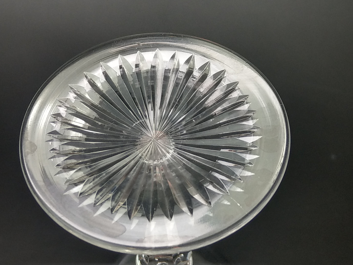 Antique Wine Glasses with Etched Scottish Clan Crest "Veritas via Vitae"