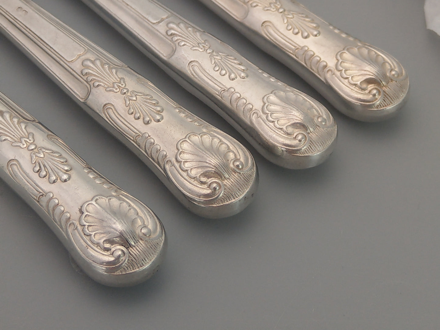 Viners Cutlery Table Knives Set of 4 Sterling Silver Handle E. Viner c.1962