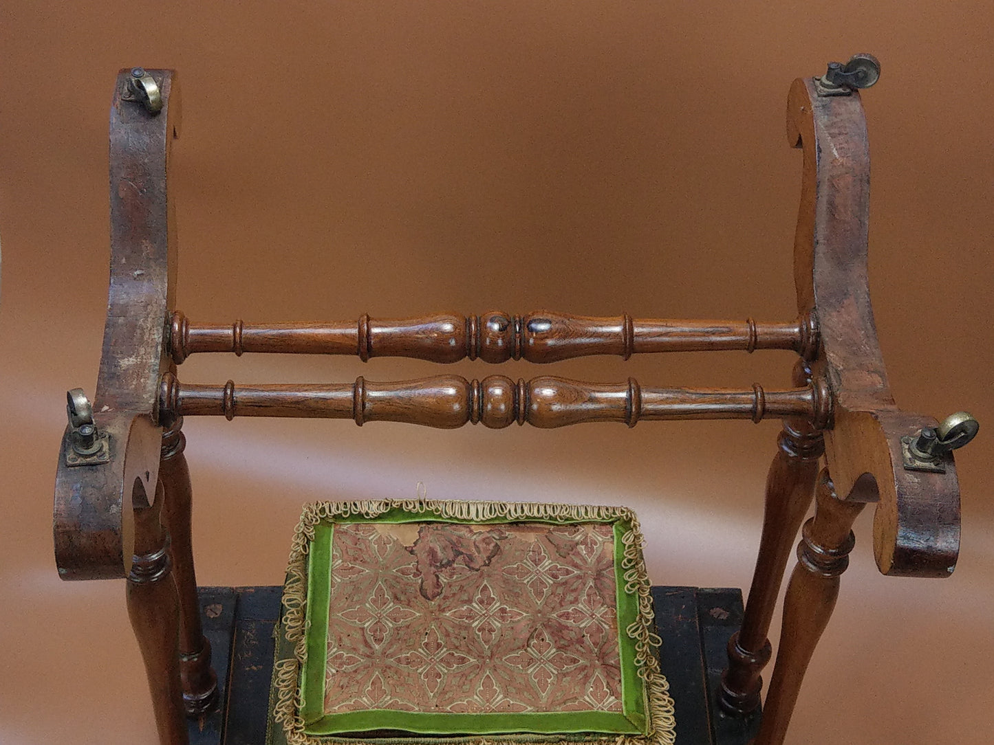 Antique Game Table Chess, Backgammon, Cribbage