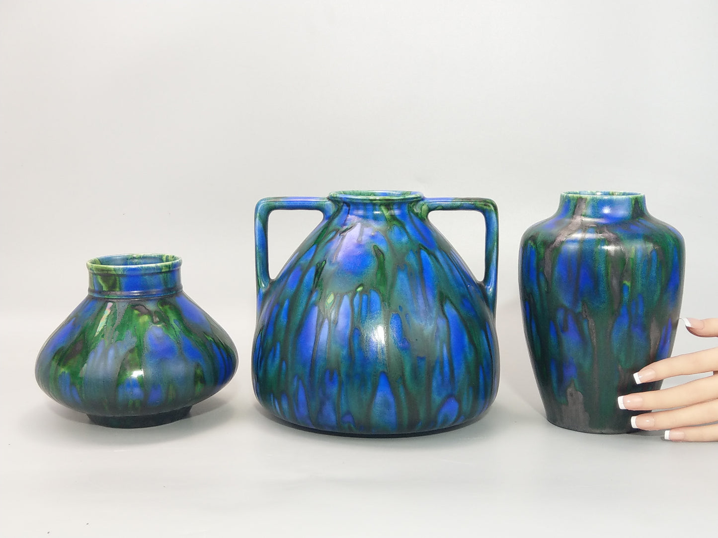 Medium Peacock Vase Minton Hollins & Co Astra Ware 