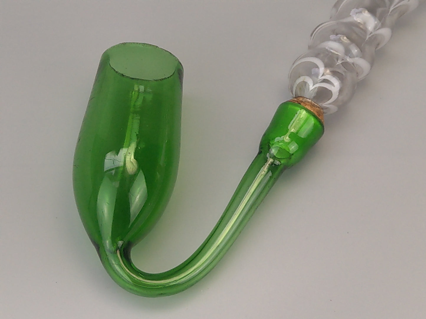 Large Nailsea glass pipe Antique tobacconist shop display