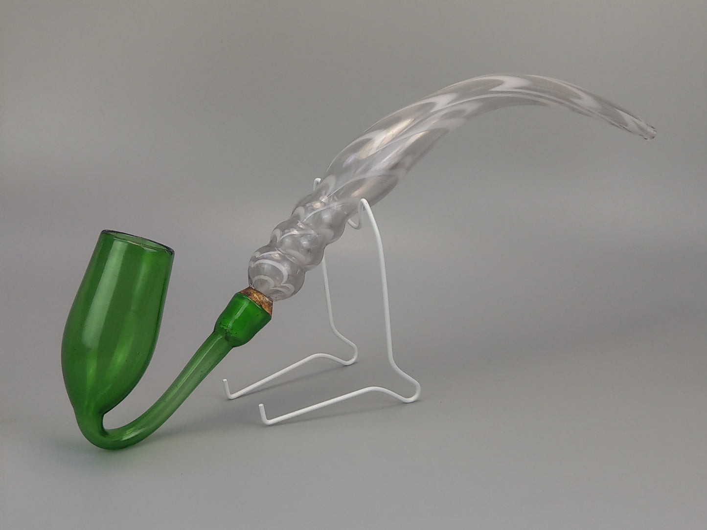 Large Nailsea glass pipe Antique tobacconist shop display
