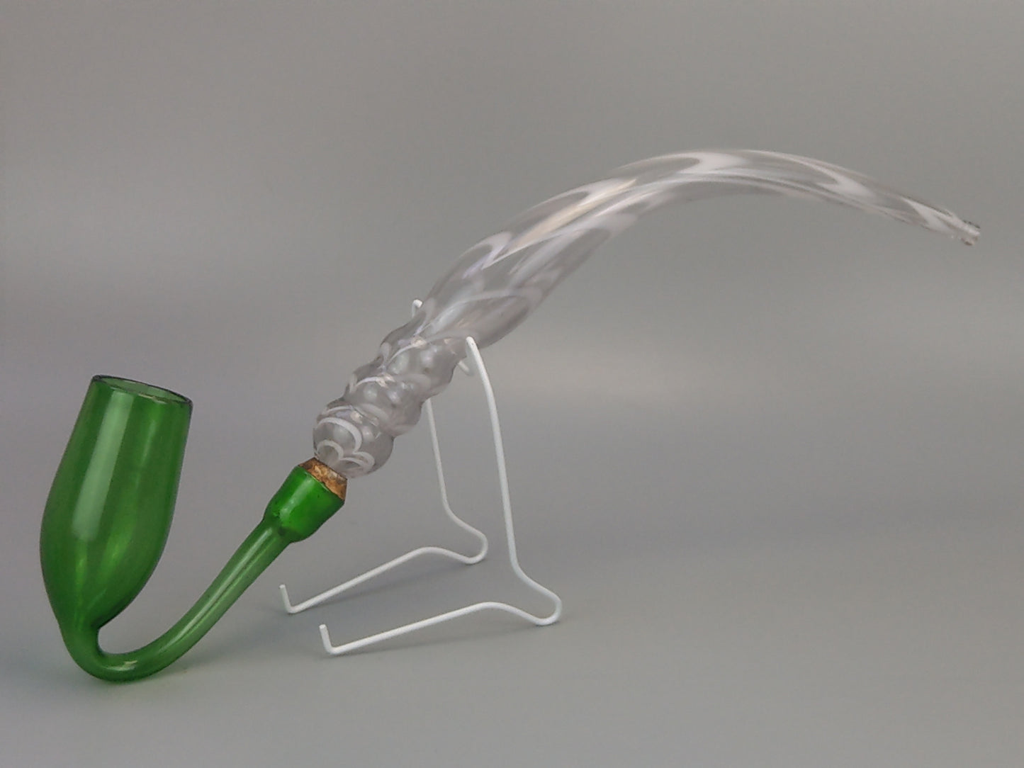Large Nailsea glass pipe Antique tobacconist shop display