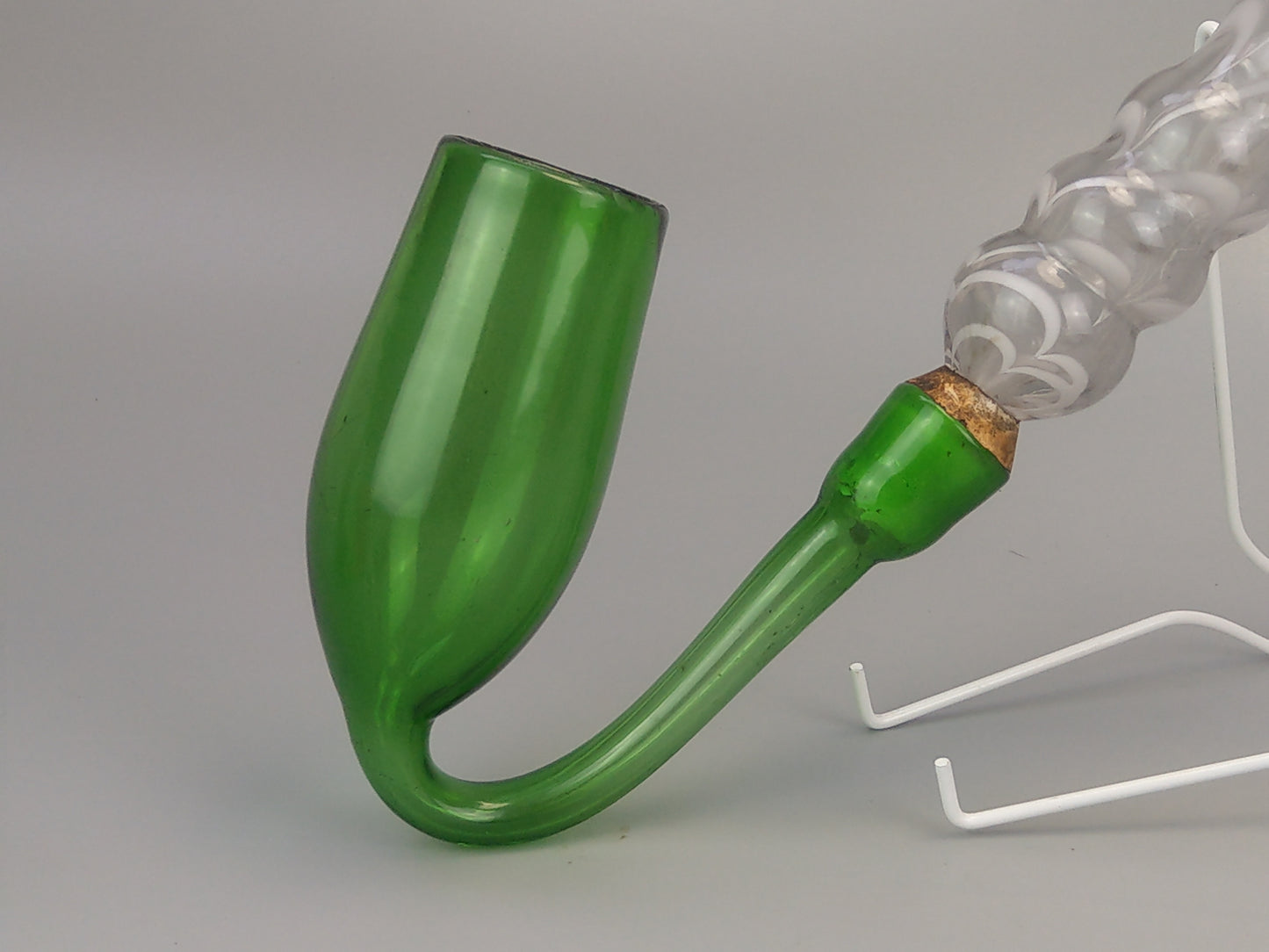 Large Nailsea glass pipe Antique tobacconist shop display