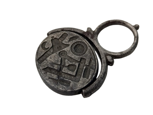 Swivel Fob watch seal with Masonic and George II impression
