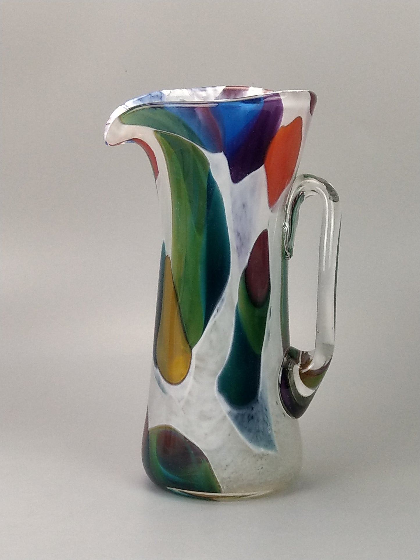 Will Shakspeare art Glass Nougat Colourful Large Jug vase