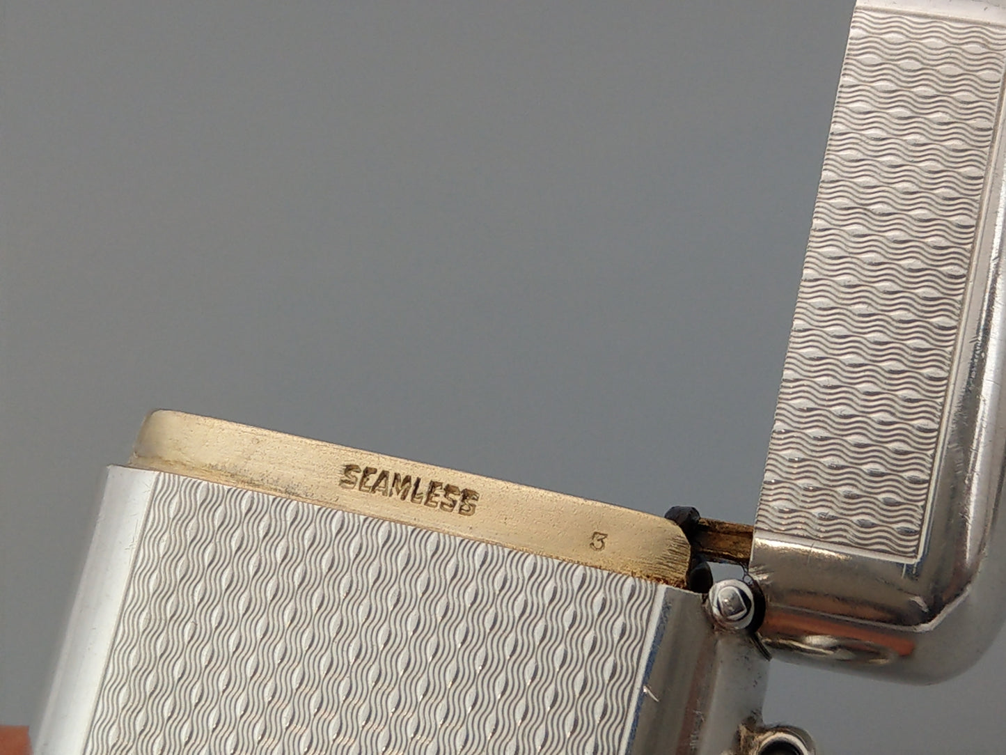 Sterling Silver Match Vesta Case Seamless by Sampson and Mordan