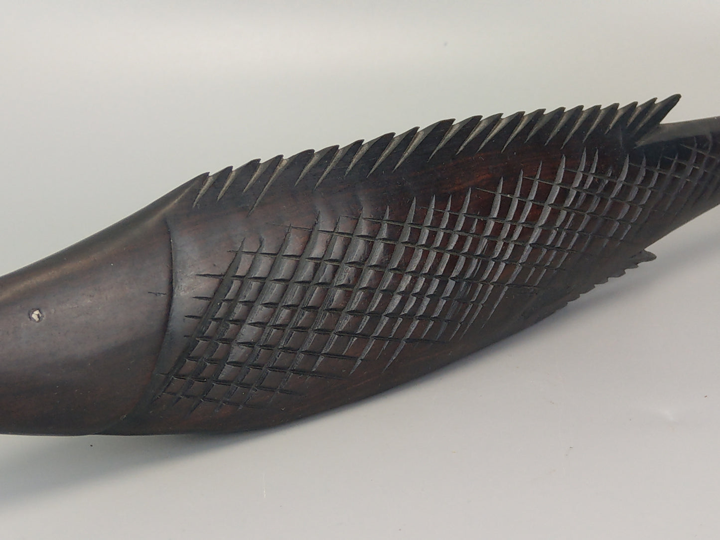 Carved Ebony Wood Fish Tribal art