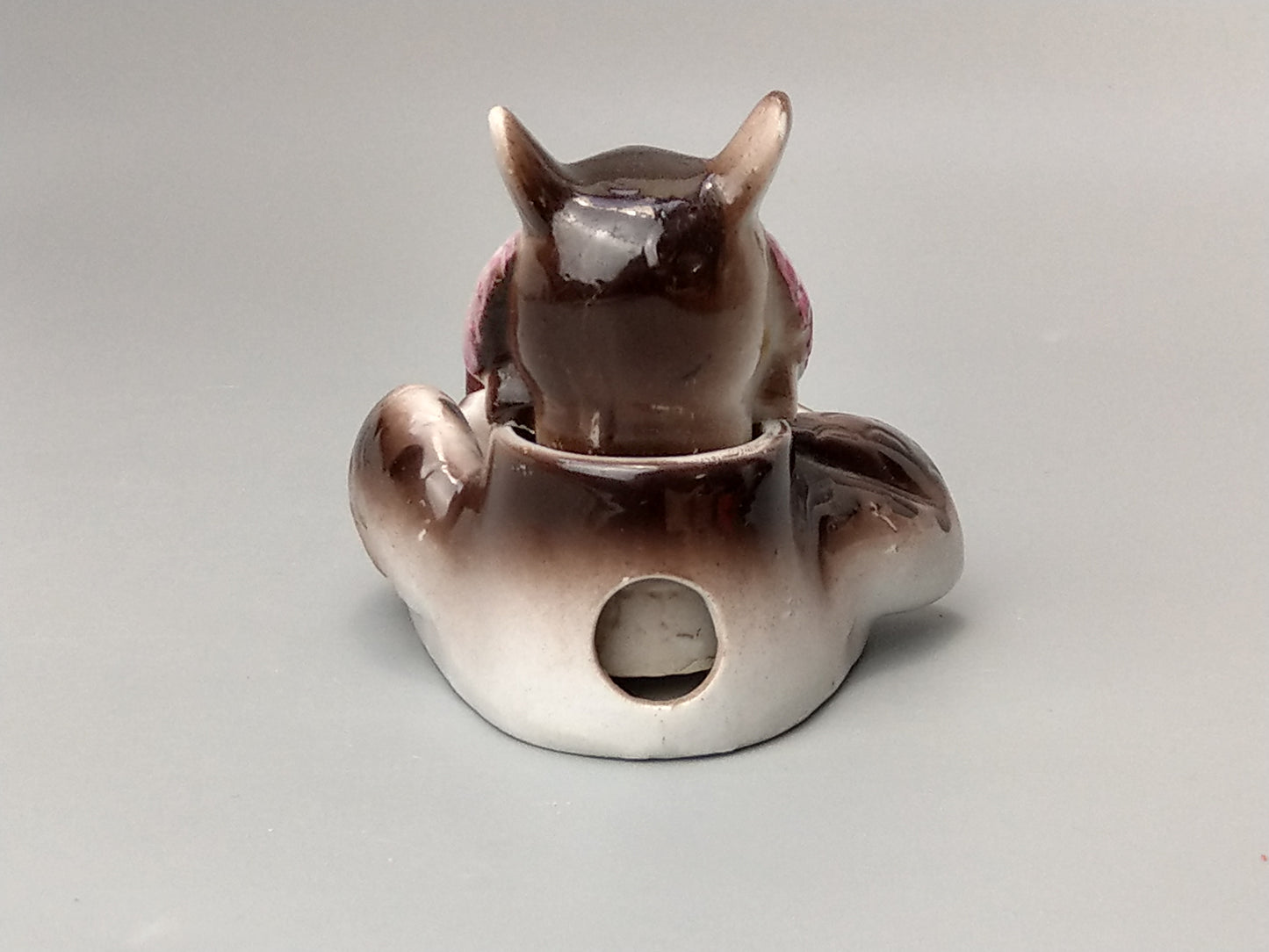 Nodding head Ashtray Owl Japanese Patent T.T c1940