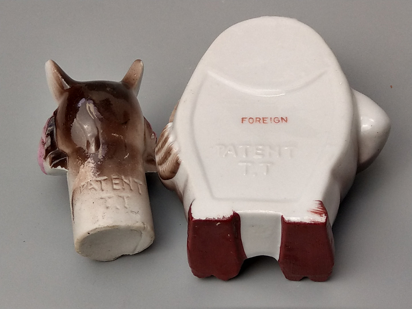 Nodding head Ashtray Owl Japanese Patent T.T c1940