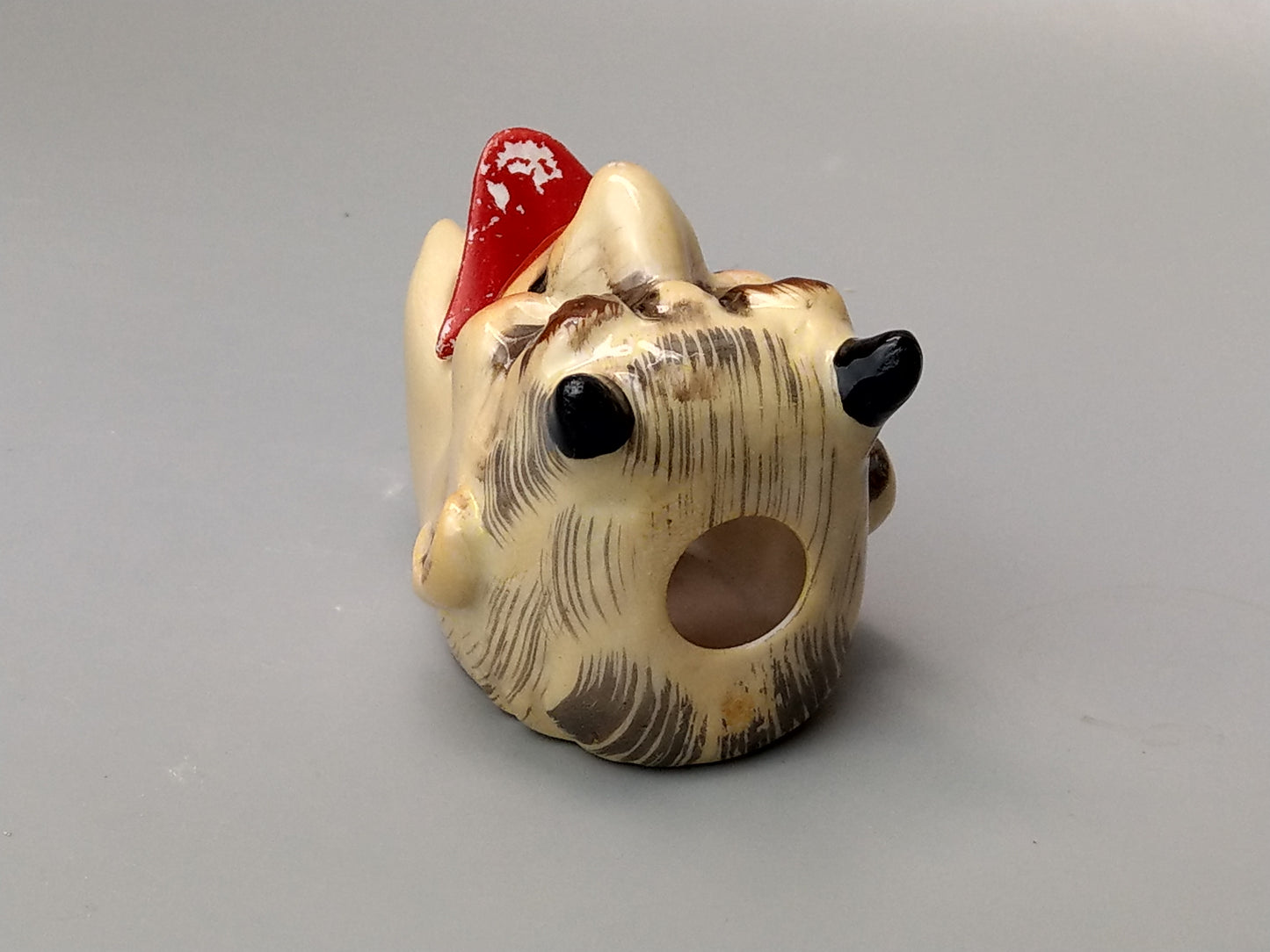Smoking Head Devil with Nodding Tongue Japanese Novelty Ashtray, c. 1940, T.T. Patent