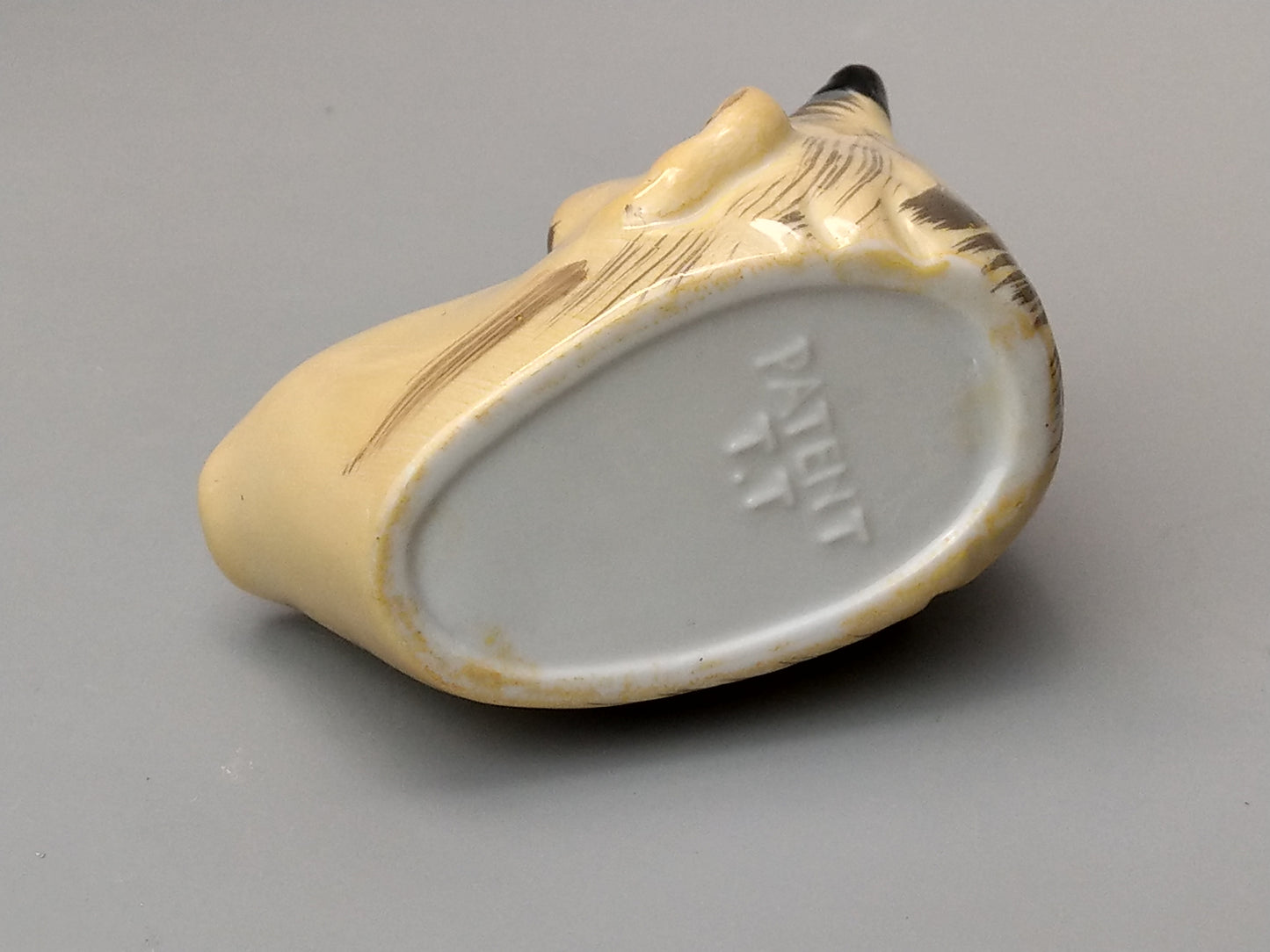 Smoking Head Devil with Nodding Tongue Japanese Novelty Ashtray, c. 1940, T.T. Patent