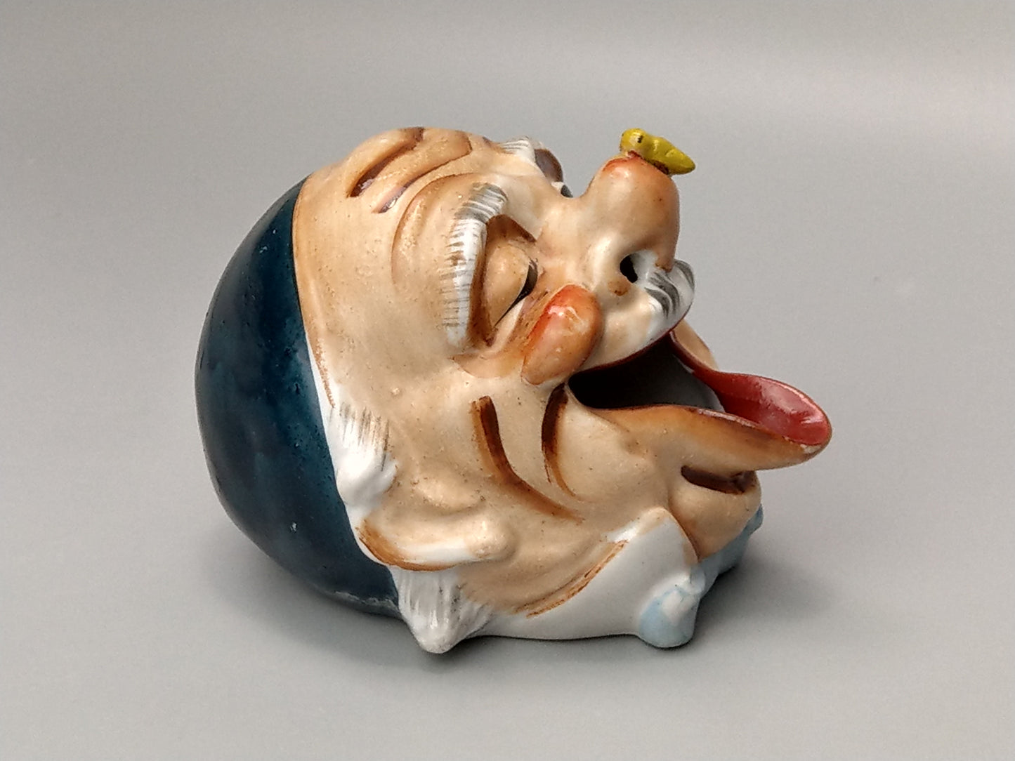 Smoking Head Ashtray - Gentleman with Bee - Novelty Ashtray, Japan