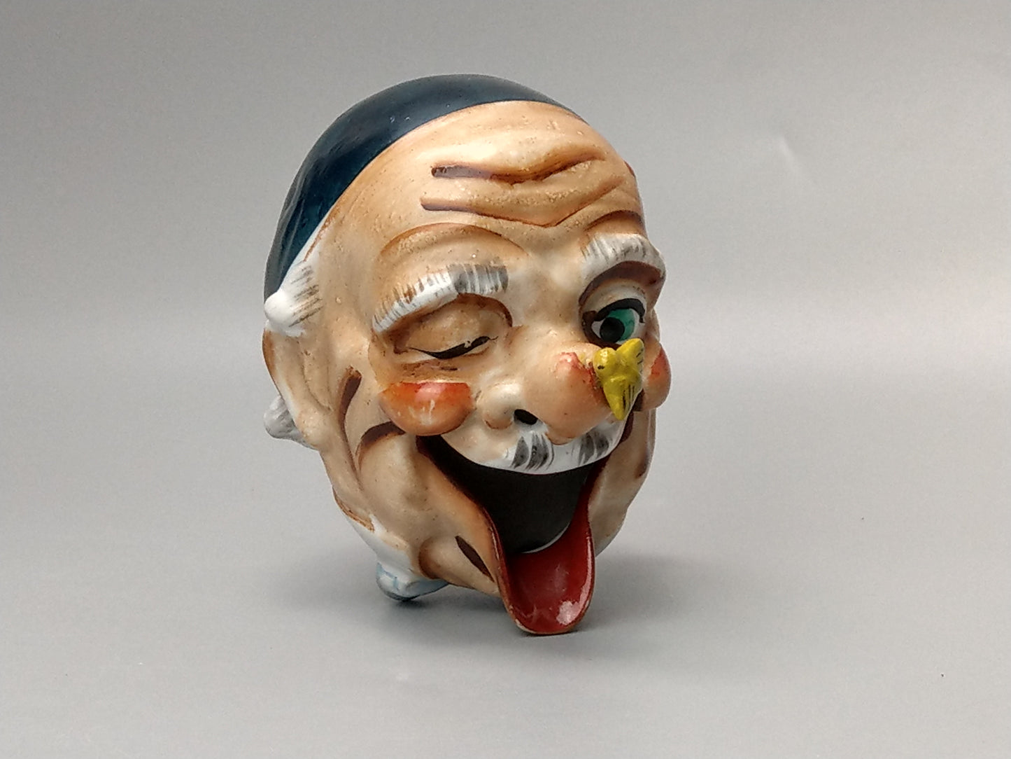 Smoking Head Ashtray - Gentleman with Bee - Novelty Ashtray, Japan