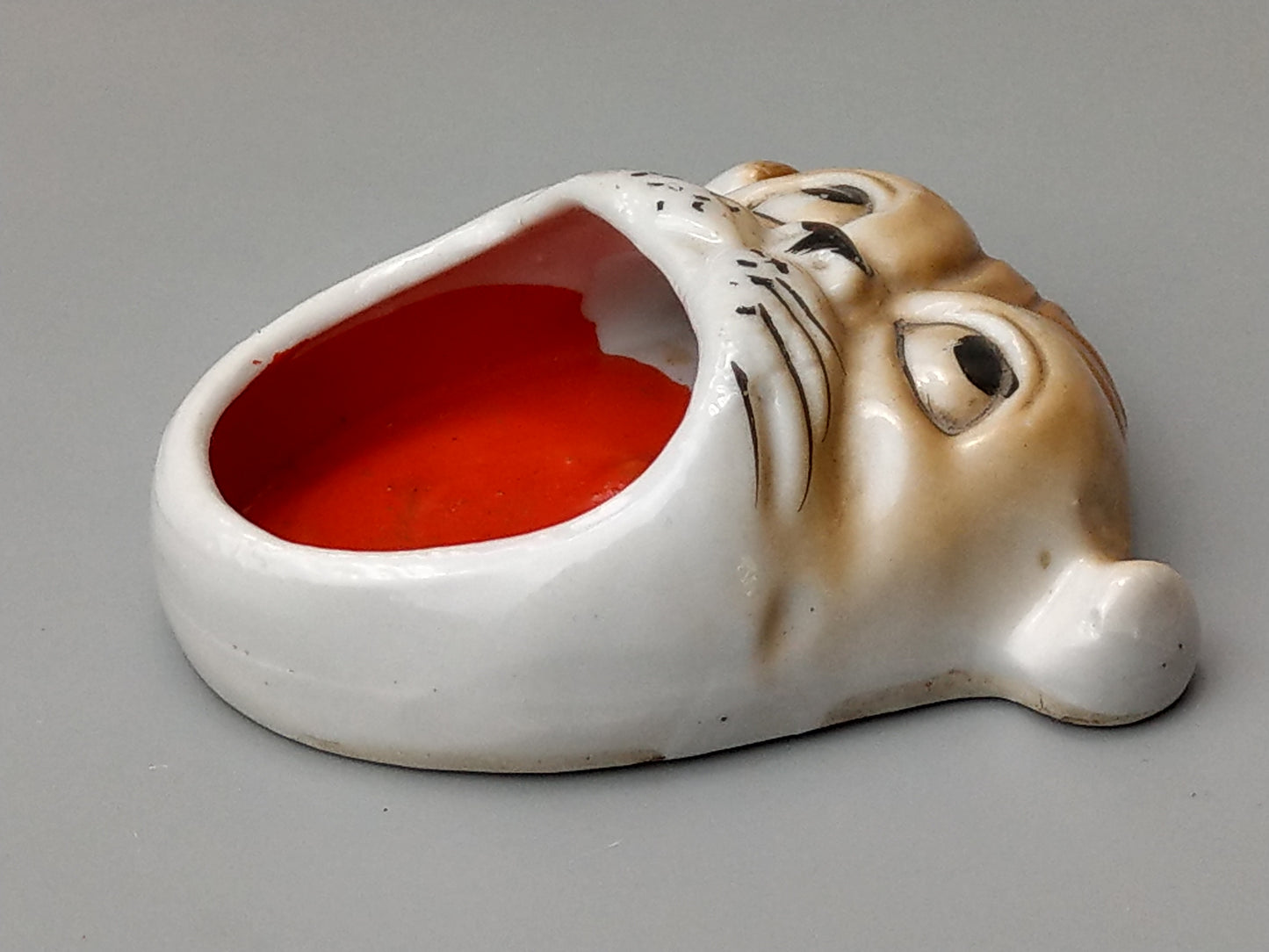 Mask Head Ashtray Devil Ugly Japanese Novelty Ashtray, c.1920