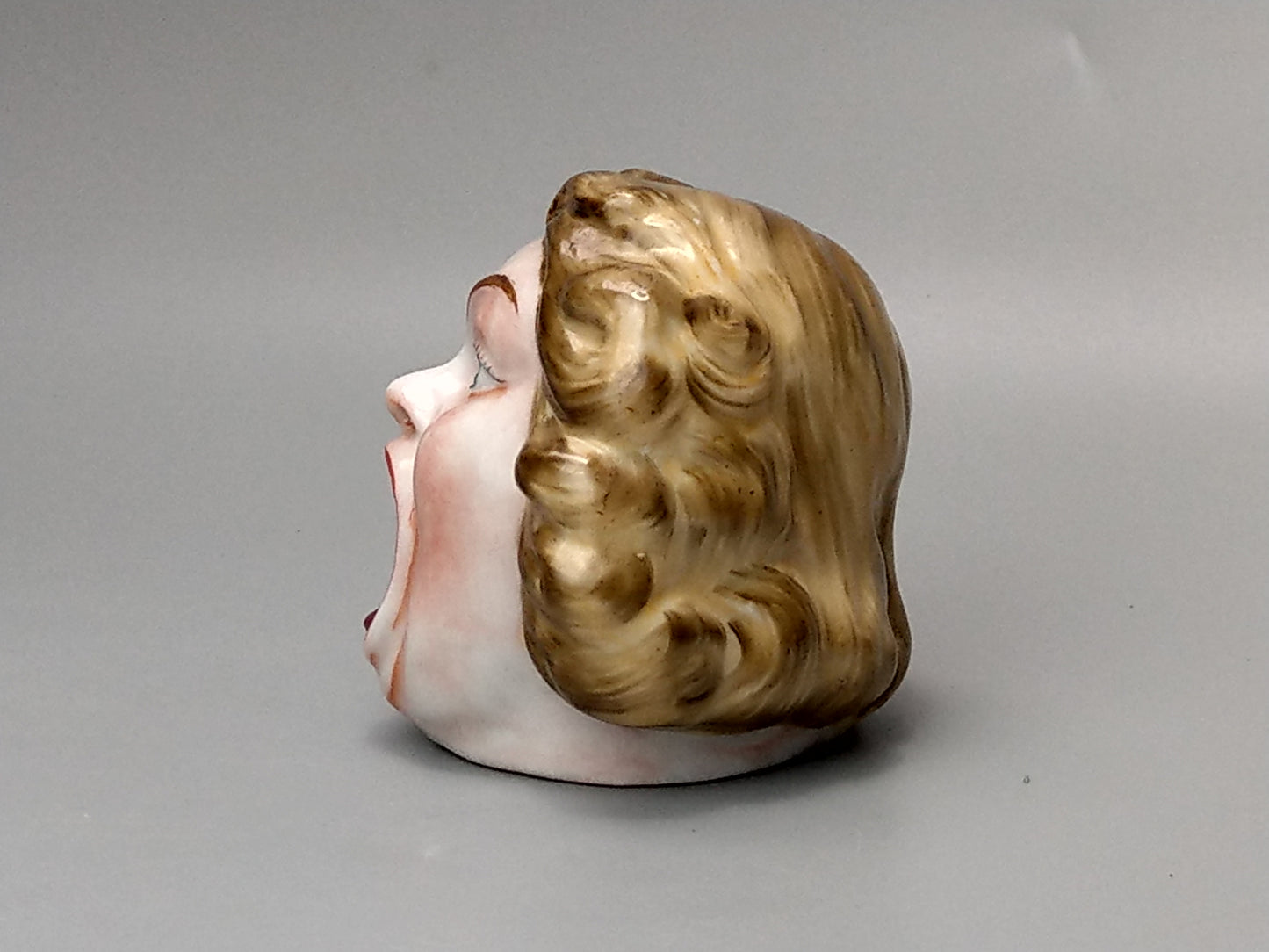 Smoking Head Ashtray Screaming Girl Japanese Novelty Ashtray, Occupied Japan op