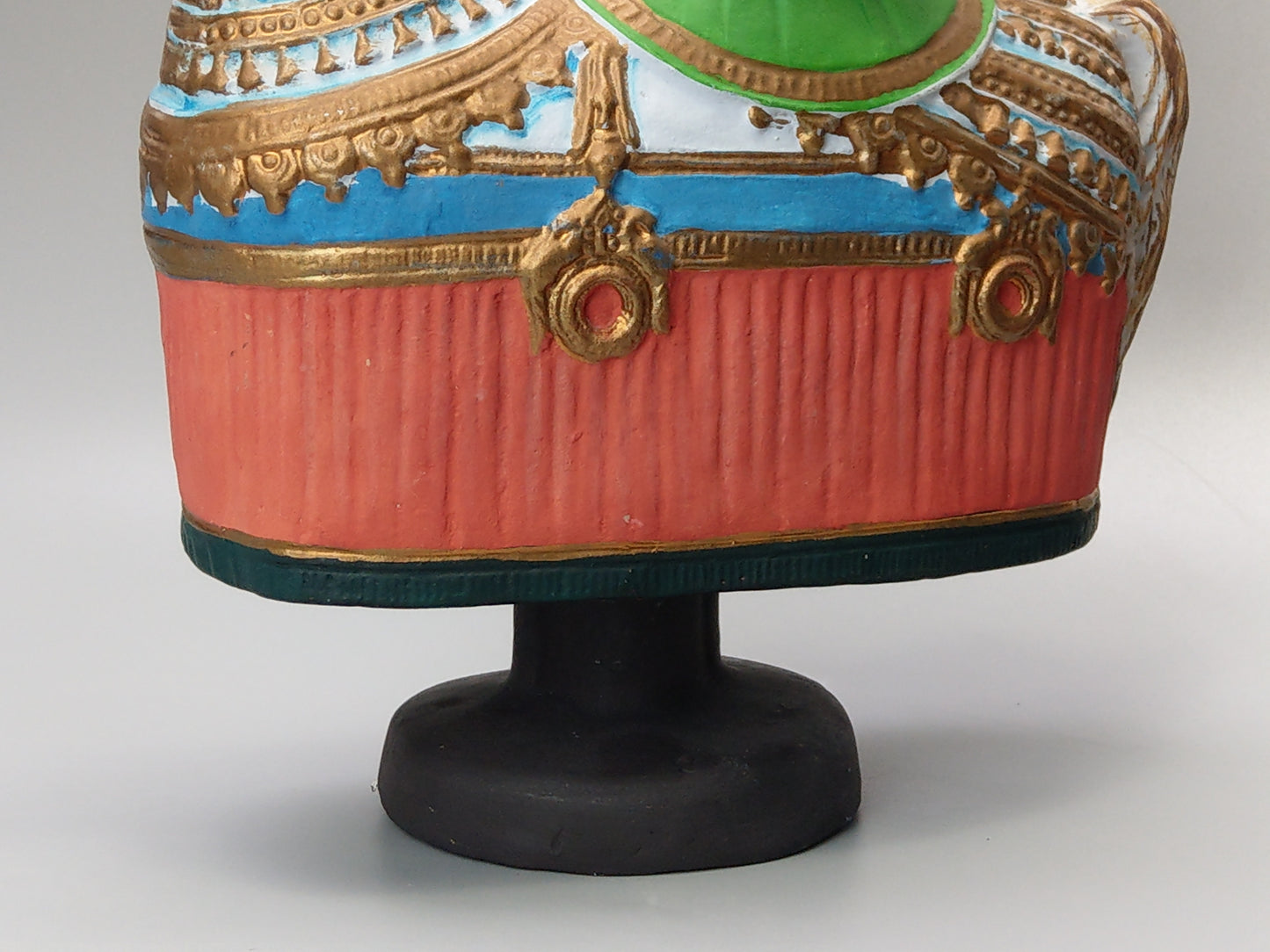 Idia Manipuri Folk Art Papier-Mâché Girl on Horseback Nodding Figure Dancing Queen