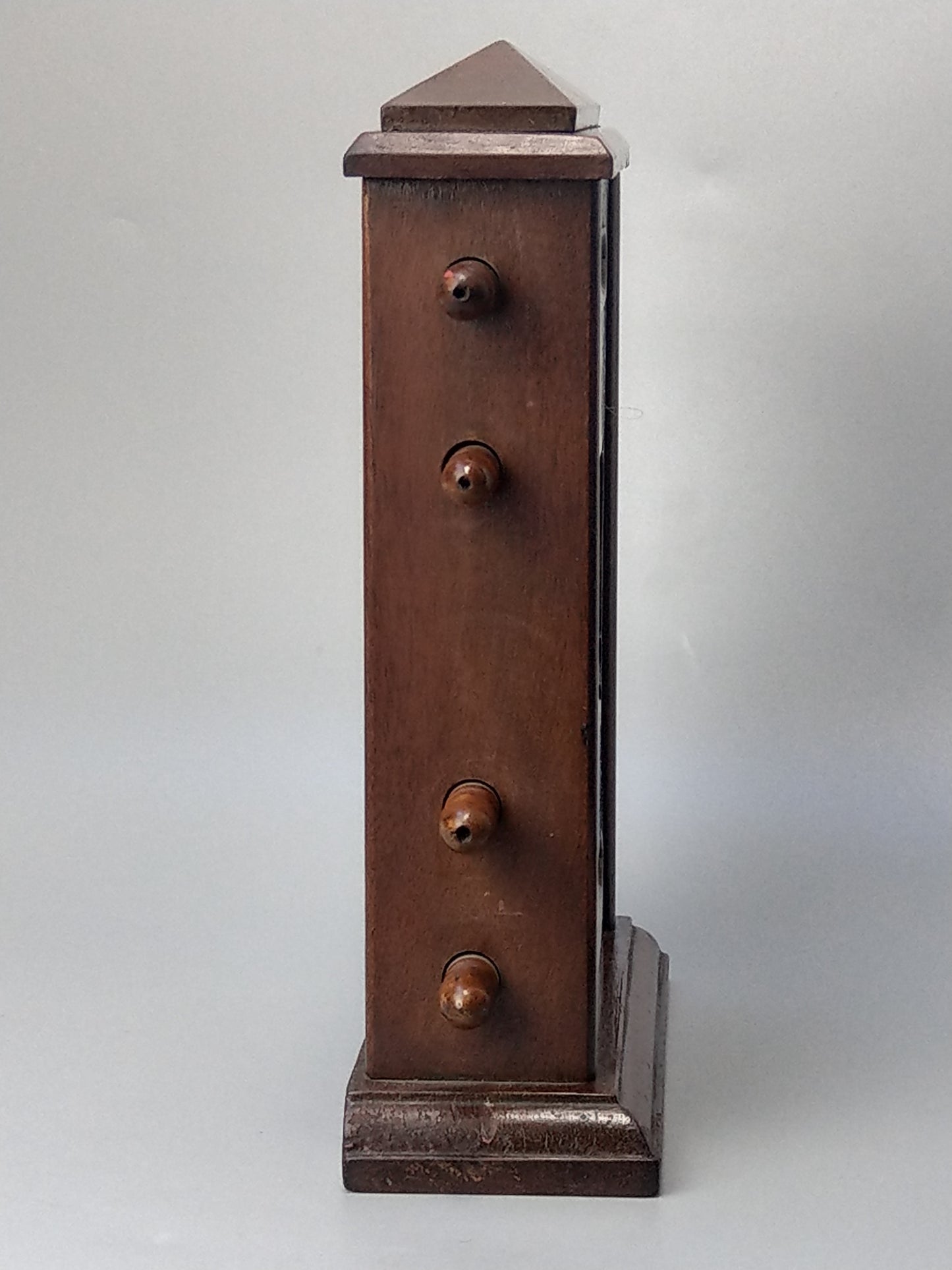 Antique Large Mahogany Perpetual Desk Calendar