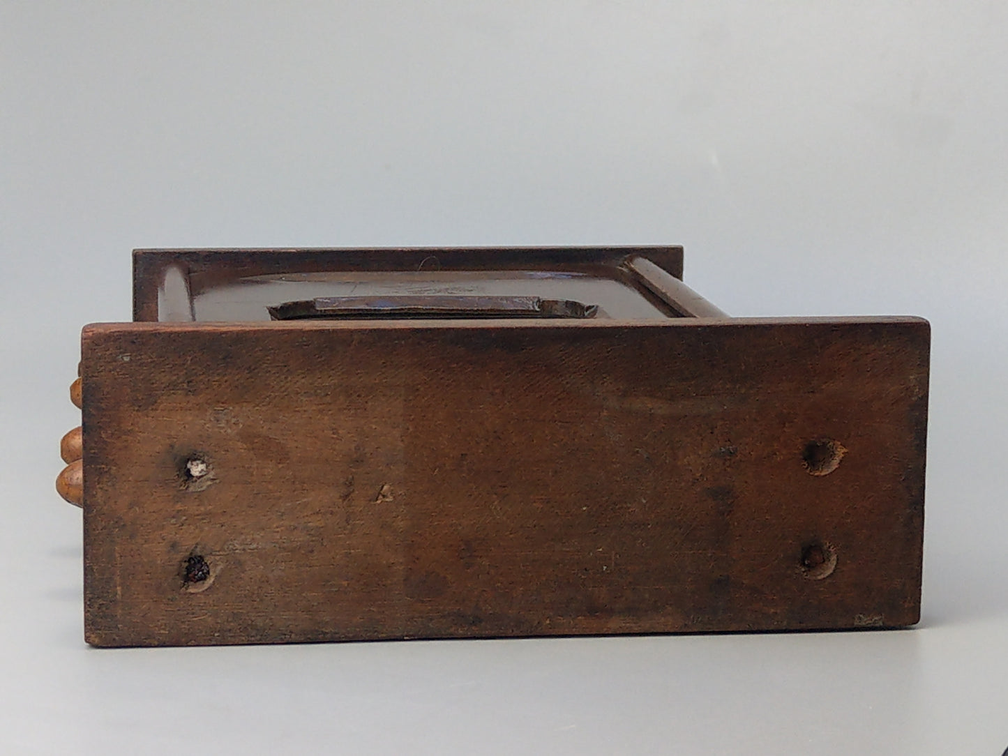 Antique Large Mahogany Perpetual Desk Calendar
