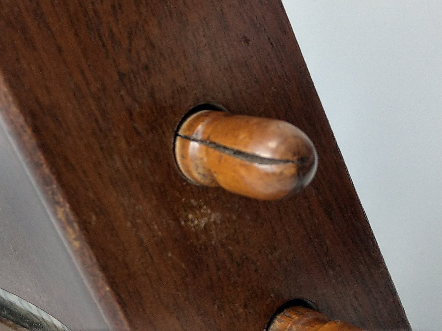 Antique Large Mahogany Perpetual Desk Calendar