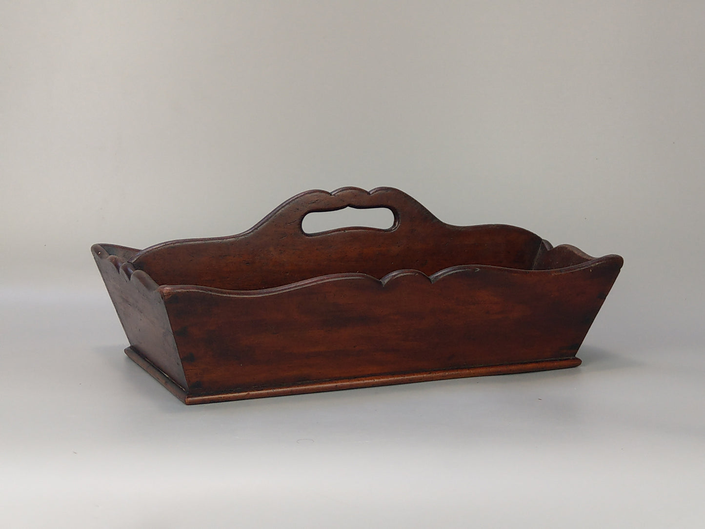 Antique Mahogany Cutlery Caddy Tray c.1830