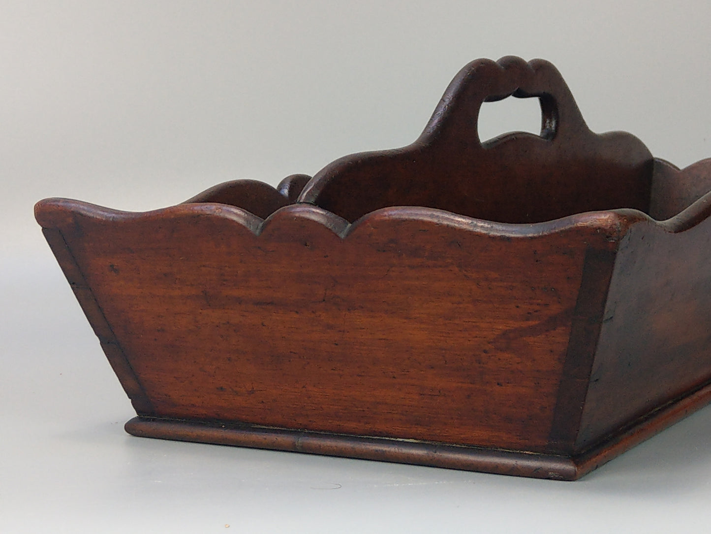 Antique Mahogany Cutlery Caddy Tray c.1830