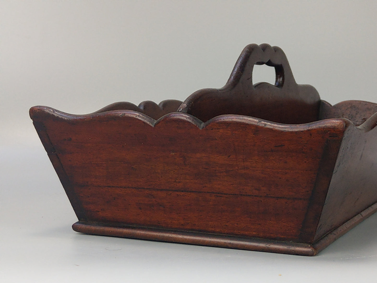 Antique Mahogany Cutlery Caddy Tray c.1830