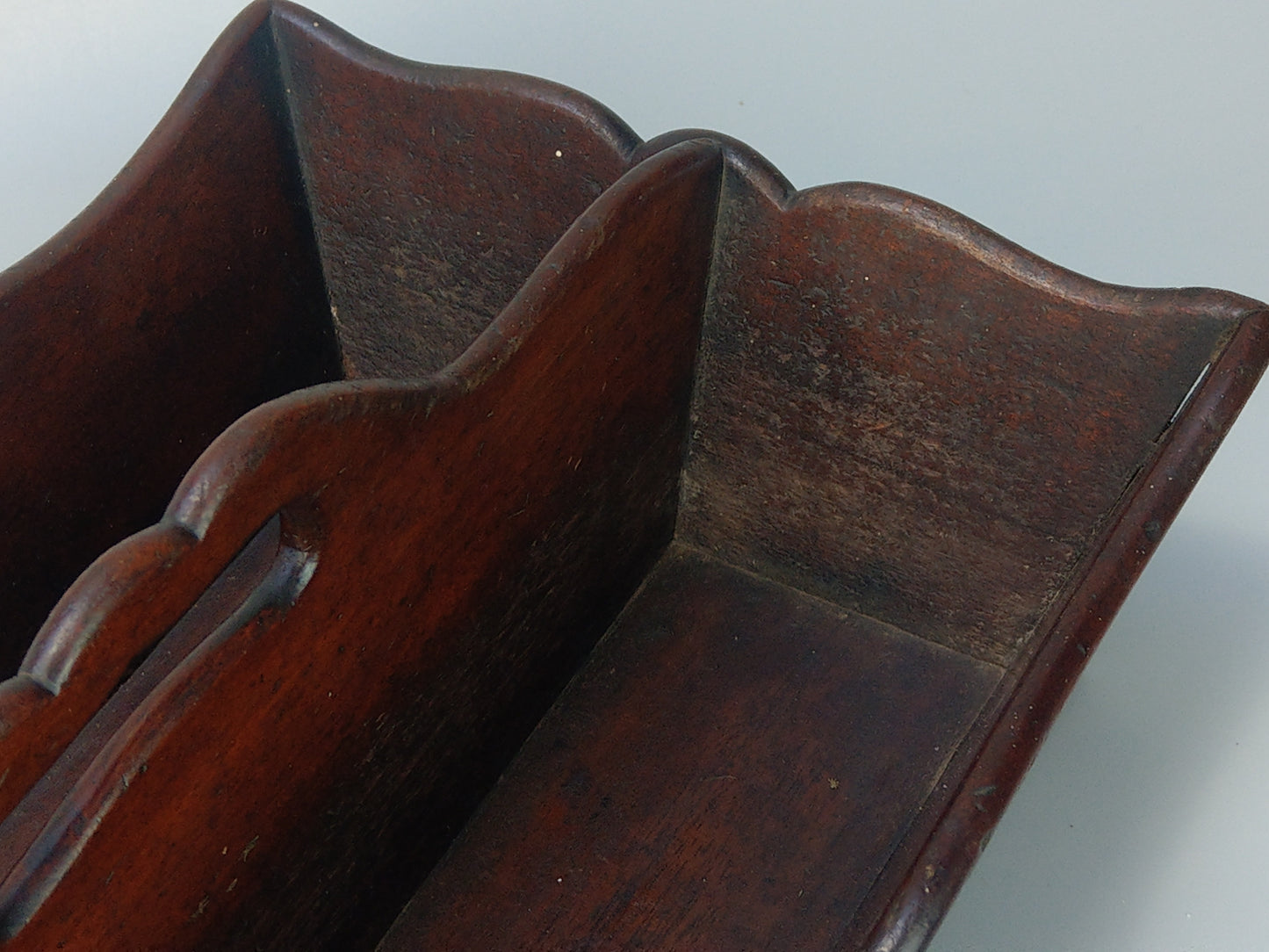 Antique Mahogany Cutlery Caddy Tray c.1830