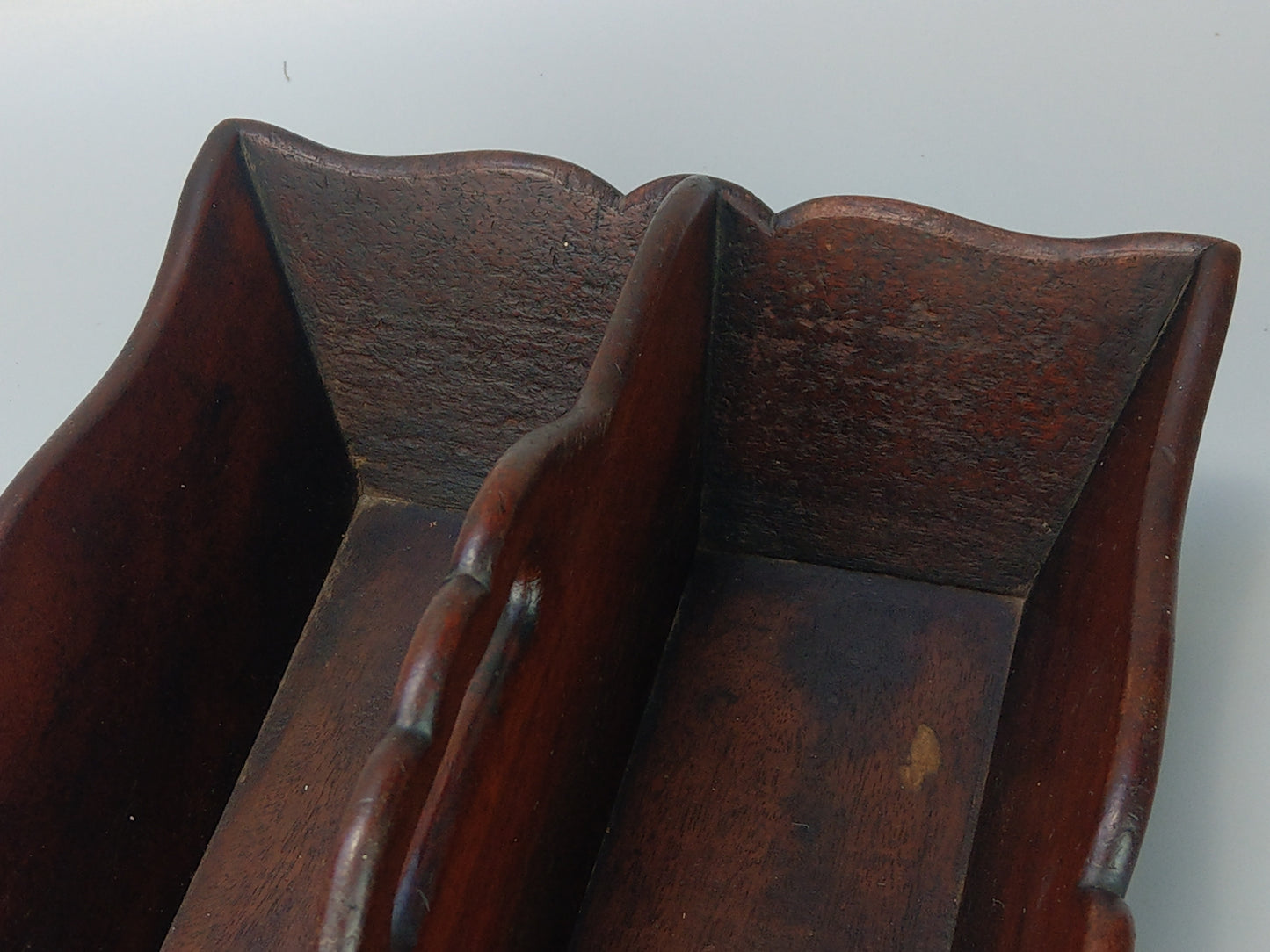 Antique Mahogany Cutlery Caddy Tray c.1830