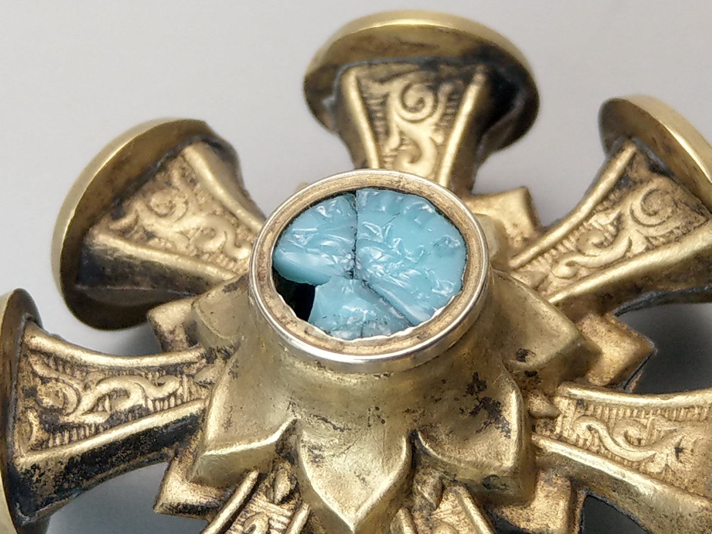 Victorian Brass Intaglio Seal Wheel