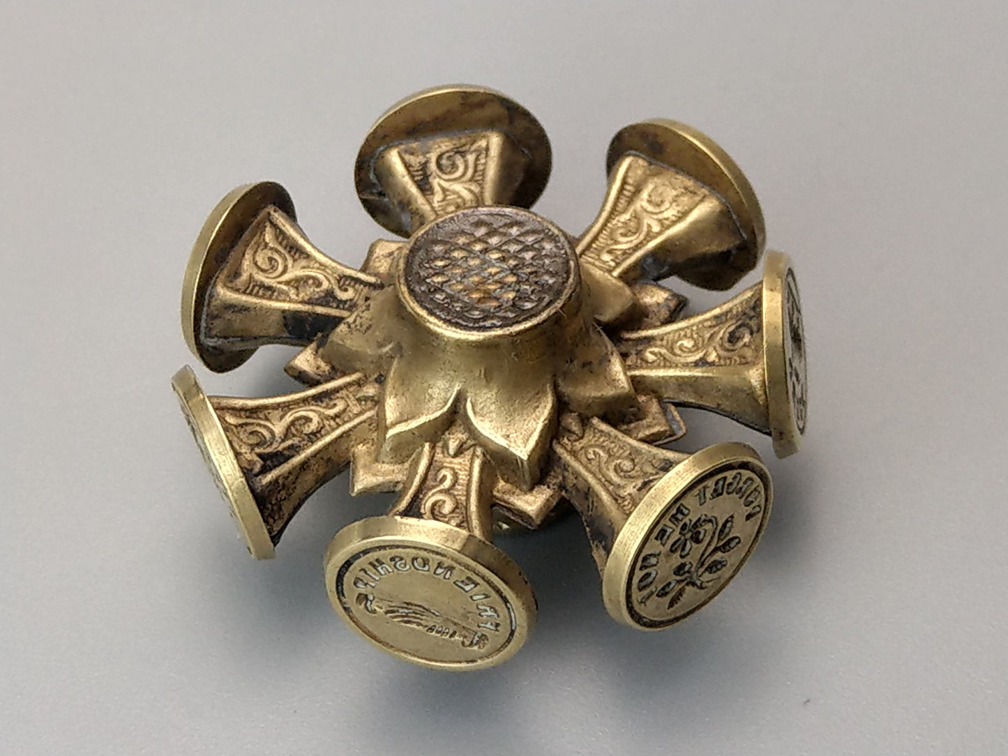 Victorian Brass Intaglio Seal Wheel