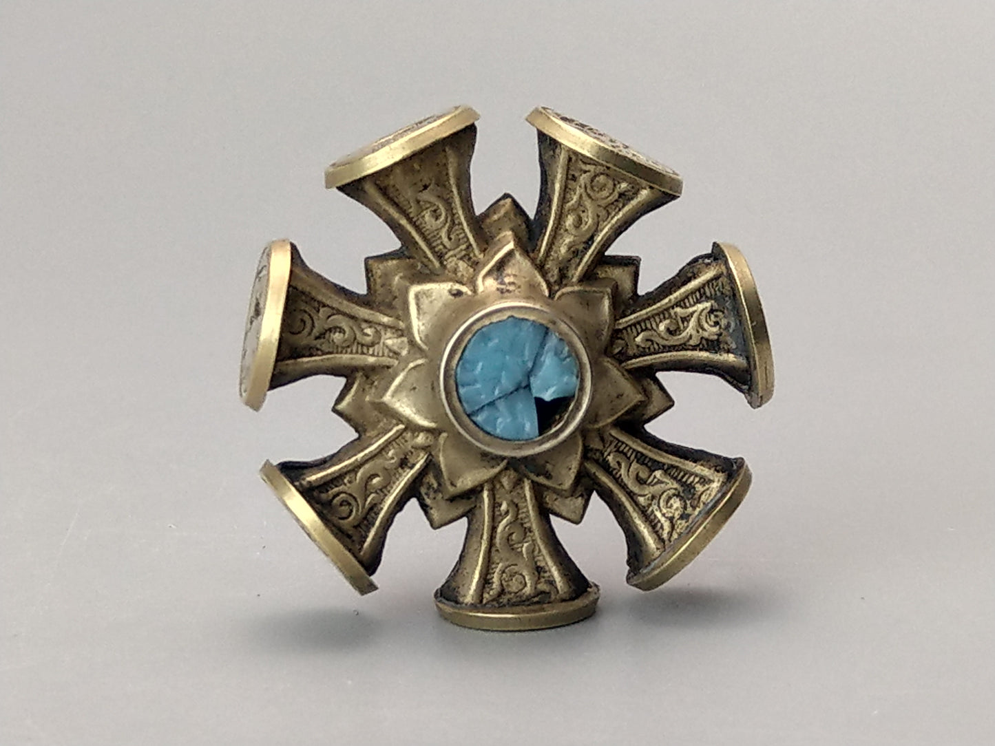 Victorian Brass Intaglio Seal Wheel