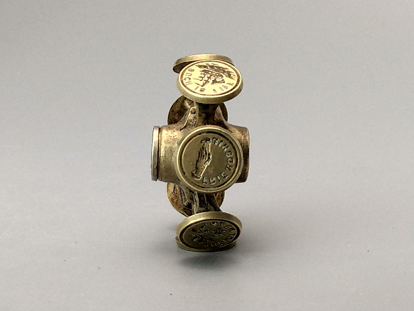 Victorian Brass Intaglio Seal Wheel